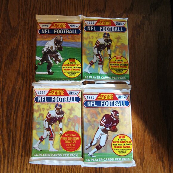 SCORE Other - 1990 Score NFL Football series 2 -16 card Per pack - 4 packs